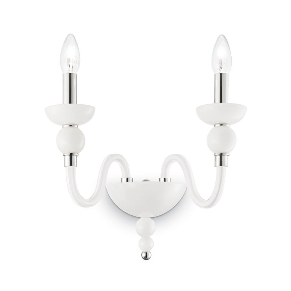 Product 11646 Белое бра Ideal Lux DOGE AP2 Bianco 113654 — изображение 1