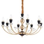 Золотая люстра Vanity IDEAL LUX 206622