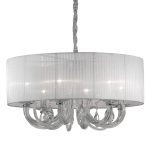Белая люстра SWAN IDEAL LUX 035826