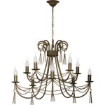 Большая люстра цвета состаренная бронза Nowodvorski TWIST X 2767