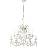 Белая классическая люстра на 10 ламп Nowodvorski TWIST white X 4985