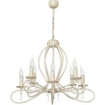 Бежевая классическая люстра на 8 ламп Nowodvorski FRESCO VIII 4563