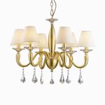 Бело золотая люстра "SOSPIRO SP6" Ideal Lux 17099