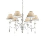 Бело-бежевая люстра PROVENCE SP6 Ideal Lux 003399