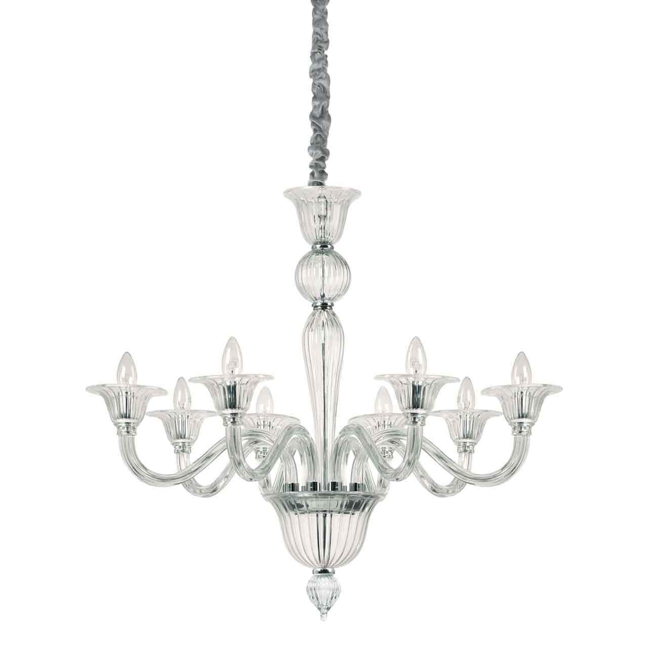 Product 12051 Прозрачная люстра BRIGITTA SP8 Ideal Lux 199382 — изображение 1