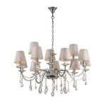 Большая хромированная люстра PANTHEON SP12 IDEAL LUX 88112