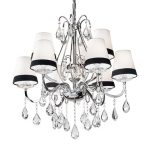 Черно-белая люстра DOMUS SP9 Ideal Lux 093277