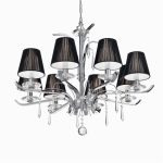 Черная люстра ACCADEMY SP8 IDEAL LUX 20594