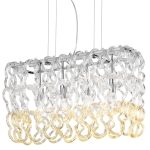 Хромированный линейный светильник Ideal Lux RAINBOW SP4 101033