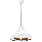 Большая бело-золотая люстра-каскад Nowodvorski BALL WHITE-GOLD VII 6604