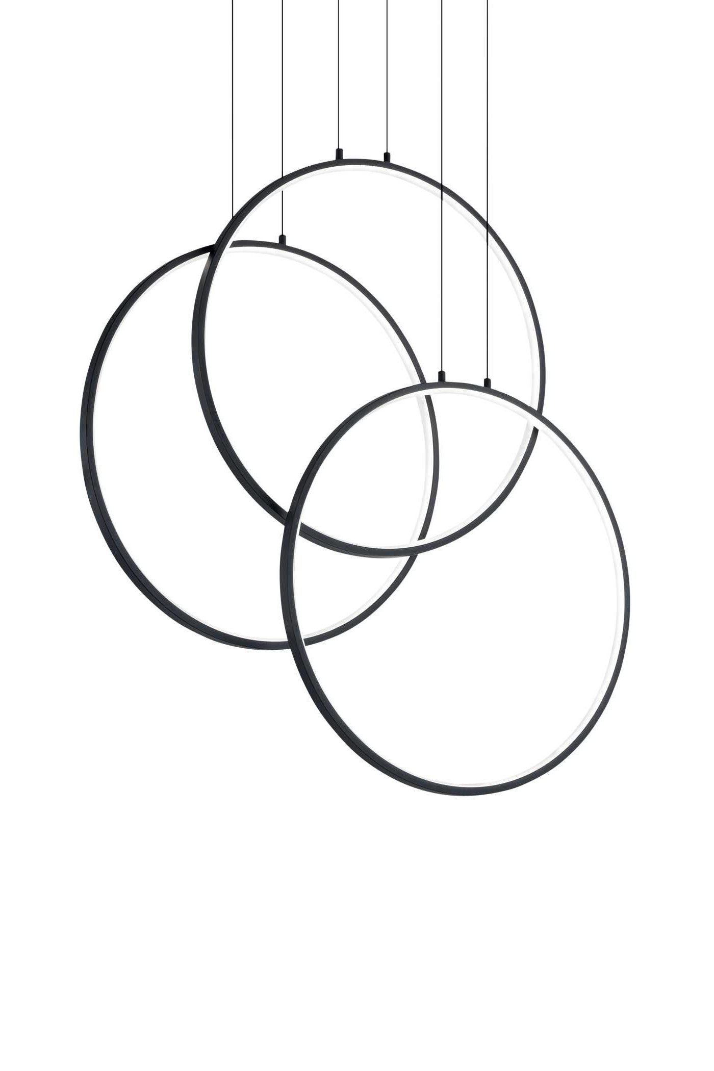 Product 12300 Черная подвесная LED люстра-кольцо Ideal Lux FRAME SP CERCHIO NERO 269337 — изображение 1