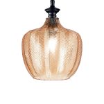 Янтарный подвесной светильник Ideal Lux LORD SP1 AMBRA 263656
