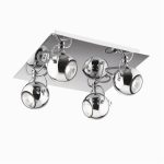 Потолочный спот Ideal Lux LUNARE PL4 CROMO 66820, 4xGU10